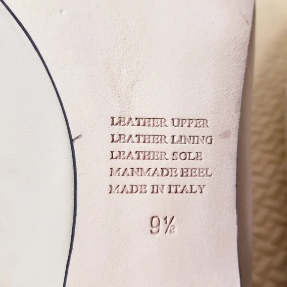 Garnet Hill Leather Beige/gold Ballet Flats - Picture 5 of 7